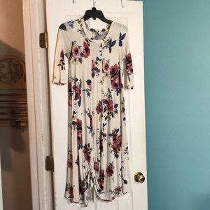 Flowy floral dress